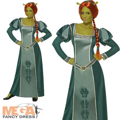 £62.99 • Buy Princess Fiona + Wig Ogre Shrek Ladies Fancy Dress Halloween Womens Costume New