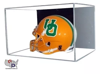 Acrylic Wall Mount Mini Helmet Display Case Clear UV Protecting GameDay NFL NCAA • $35.84