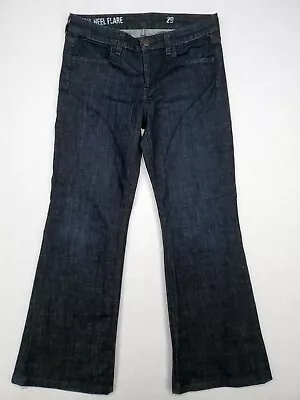 Vintage J Crew Jeans Womens 29 High Heel Flare Trouser Relaxed Denim Pants Y2K • $29.99