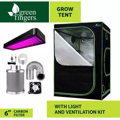 Greenfingers Grow Tent 2000W LED Grow Light 150X150X200cm Mylar 6  Ventilation • $508.95