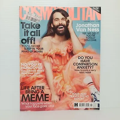 Cosmopolitan Magazine January 2020 UK Edition Jonathon Van Ness • $13.95