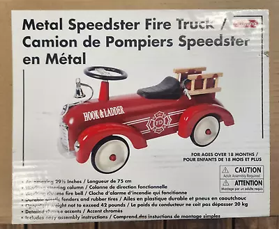 Schylling Metal Speedster Ride-On Fire Truck  29.5  - Ships Today! • $179.99