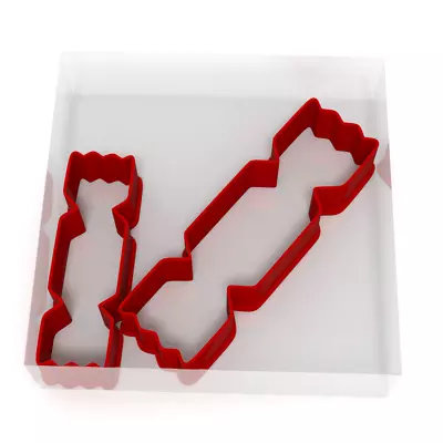Christmas Cracker Cookie Cutter Set Of 2 Biscuit Dough Icing Shape Cake Pastry • £5.99