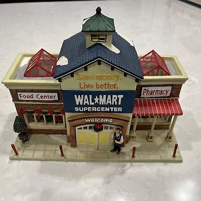 Village Miniature WalMart Illuminated Decor Winter Scene. Ceramic. READ!!! • £28.94