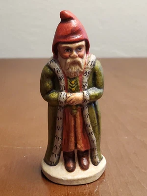$140 • Buy VAILLANCOURT 1992 PERE FOUETTARD Boogeyman 4  Folk Chalkware SANTA Christmas