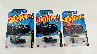 Mattel Hot Wheels Dc Batman Classic Tv Series Batmobile # 3/250 New 78/250 X3 • $10.99