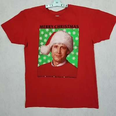 CHRISTMAS VACATION Movie T-Shirt Chevy Chase ~ Kiss My Ass Happy Hanukkah • $13.09