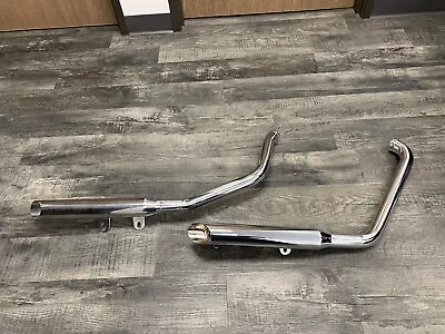 MAC Harley Davidson 1984-1994 FXST Duals Slash Cut Chrome Muffler Exhaust Pipes  • $199.99