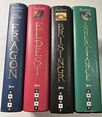 Eragon Inheritance Cycle Series Complete Set 1-4 HC Paolini  3 First Ed  VG • $44.99