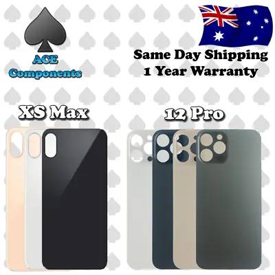 BIG HOLE Back Cover Glass Replacement For IPhone 8 X XS XR 11 12 13 Pro Max Mini • $11.50