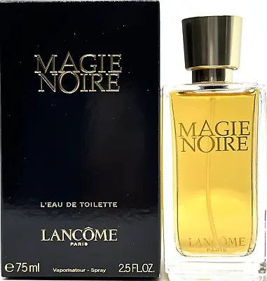 LANCOME MAGIE NOIRE EAU DE TOILETTE SPRAY FOR WOMEN 2.5 Oz / 75 Ml DISCONTINUED! • $89.99