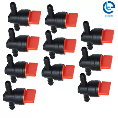 10PK 1/4  Straight In-Line Gas Fuel SHUT-OFF / CUT-OFF Valves Petcock Plastic • $9.55