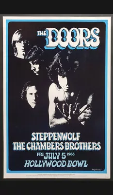 $110 • Buy Doors Concert Poster 1968 20th Anniversary 1988 Printing Gary Grimshaw