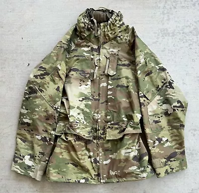 Military Jacket Large Regular Apecs Parka Gore-Tex OCP Camouflage USGI • $199.99