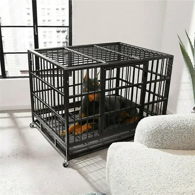  Jumbo Portable XX-Large Dog Cage Heavy Duty Pet Playpen Crate Kennel On Wheels • $209.96