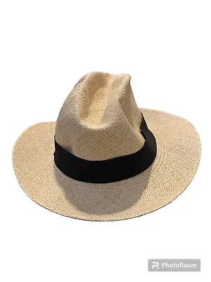 Vintage GOORIN BROS Toquilla Straw Panama Hat Size Large • $58.99
