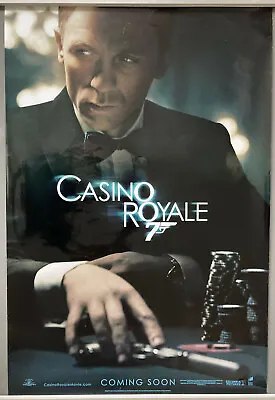 Cinema Poster: CASINO ROYALE JAMES BOND 2006 Coming Soon One Sheet Daniel Craig • £89.95