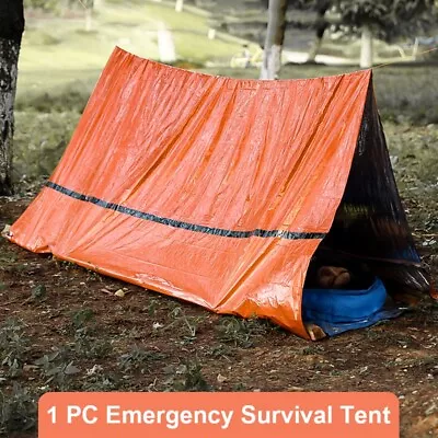 Emergency Survival Shelter Tent Reversible Waterproof Portable Outdoor Bivvy • $27.96