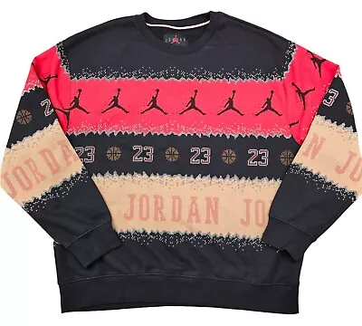 Nike Men's XL Michael Jordan Essential Member Holiday Fleece Crew Sweatshirt • $44.49