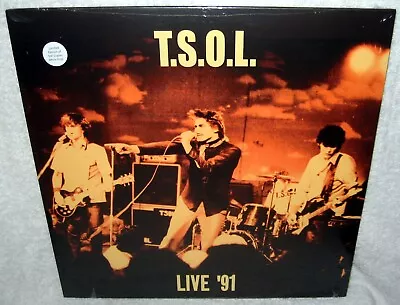 TSOL Live '91 LP PUNK ROCK Gothic MELODIC HARDCORE White Vinyl REISSUE Sealed • $26.99