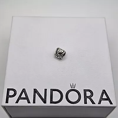 Genuine Pandora Celebration Birthday 21st Heart Charm ALE 925 #791048 • £16