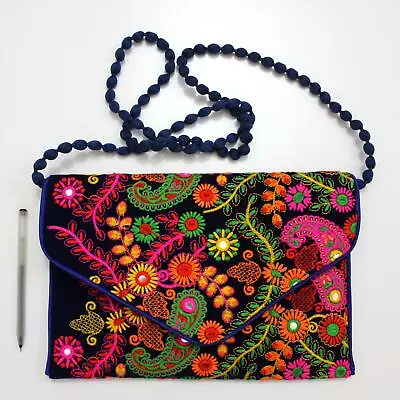 Vintage Tribal Banjara  Handmade Ethnic Women Boho Embroidered Clutch Bag R • $17.99