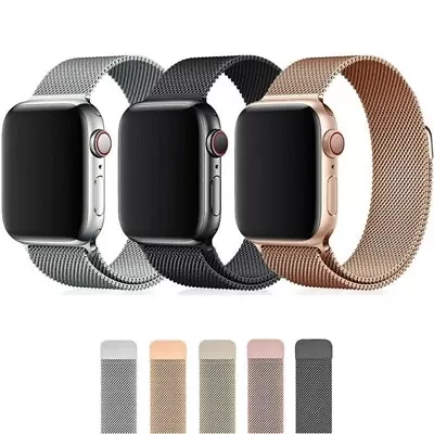 $39.95 • Buy For Apple Watch Milanese Loop Band 38mm 40mm 41mm 42mm 44mm 45mm 49mm