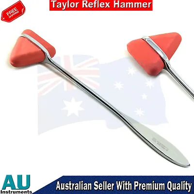 Babinski Neurological Diagnostic Medical Testing Taylor Reflex Hammer Red Tip CE • $11