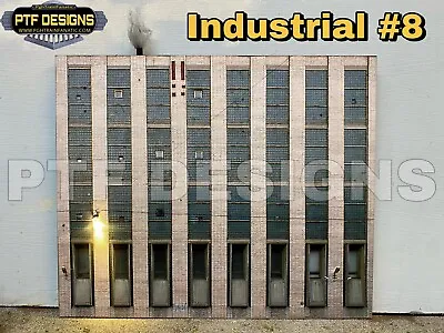 *O Scale Scratch Built Industrial #8 Factory Building Front/Flat MTH Lionel* • $20.99