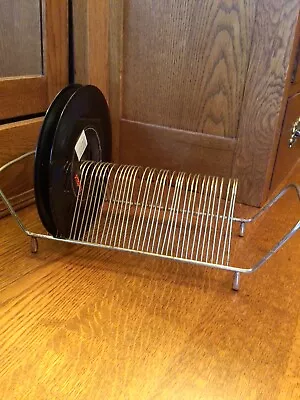 Vintage 38 Slot Metal Gold Wire 45 Rpm Record Holder. • $11.90