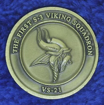 USN VS-21 SEACONRON-21 Viking Squadron Challenge Coin GO-4 • $35