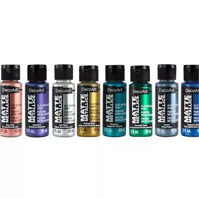 £6.49 • Buy DecoArt Matte Metallics Acrylic Paint - 2oz 59ml - Various - BUY 5, GET 5 FREE!!