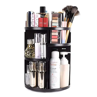 360 Rotating Makeup Organizer Adjustable Makeup Carousel Spinning Storage Rack • $23.80