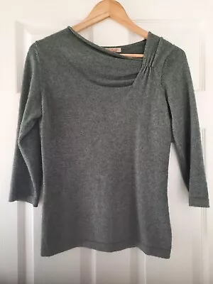 So MARILYN MOORE Cashmere & Silk Vintage Dyed Italian Jumper UK 8 VGC • £45