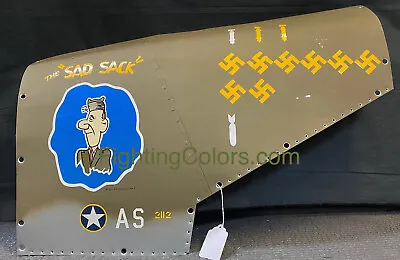 Rare Nose Art P-38 SAD SACK 95thFS 82ndFG ACE Pilot Cpt Osher • $345