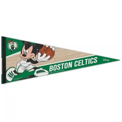 Boston Celtics Mickey Mouse Disney Premium Quality Pennant 12 X30  Banner • $15.99