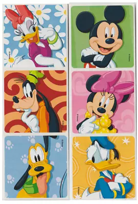 25 Mickey Mouse Disney Friends Faces Stickers 2.5  X 2.5  Each Party Favors • $3.49