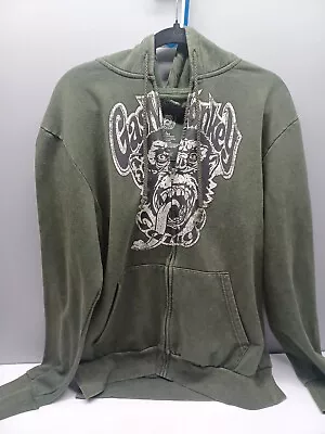 Mens Gas Monkey Garage Hoodie  Pullover Green Size Large • $19.99