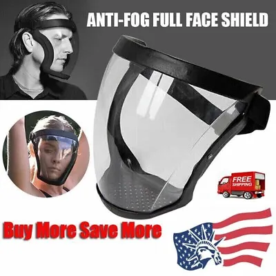Full Face Protective Mask Anti-fog Shield Safety Super Head Cover Transparent US • $7.99