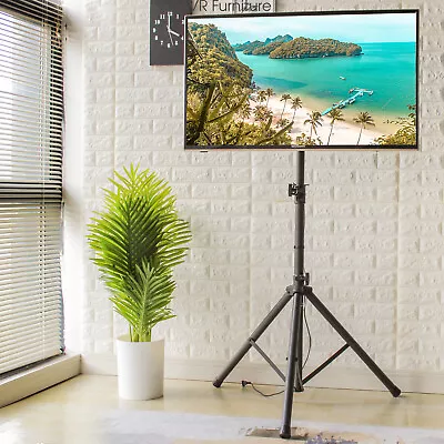 Portable TV Tripod Floor Stand For 32 -70  LCD LED 4K Flat/Curved Screen TVs • $49.99