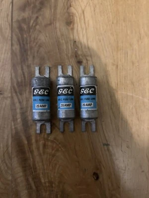 £7.99 • Buy GEC 20 Amp BS88 NIT NIT20 GG HRC Industrial Fuse Set Of 3 NIT