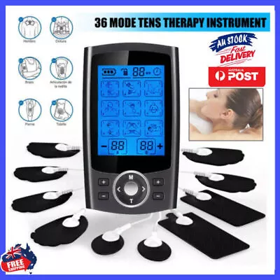 36 Modes Tens Unit Muscle Therapy Pain Relief Stimulator Machine Pulse Massager • $36.99