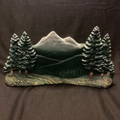Santa's Best Christmas In Vermont Village Accessory Mountain With Trees 1994 VTG • $16.99