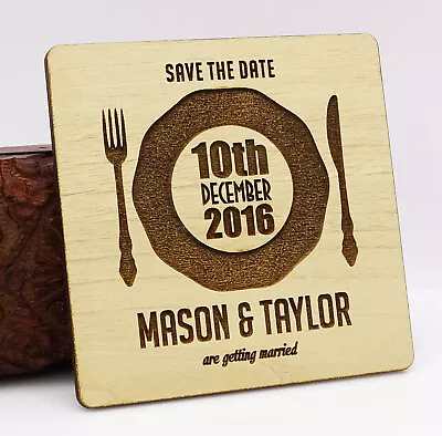 $81.39 • Buy Personalized Wedding Magnets 20 Rustic Wedding Save The Date Cards-ikV