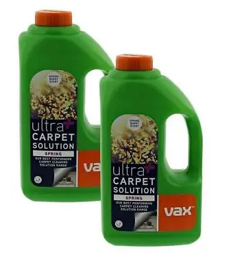 2 X Vax Ultra+ Spring Deep Clean Upholstery Carpet Cleaning Solution 1.5L • £26.99