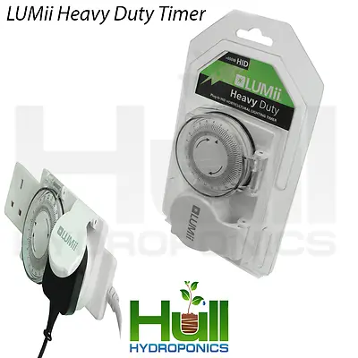 £10.99 • Buy LUMii Heavy Duty Light Ballast HPS Timer Switch Hydroponics Suits 1 X 600w HPS