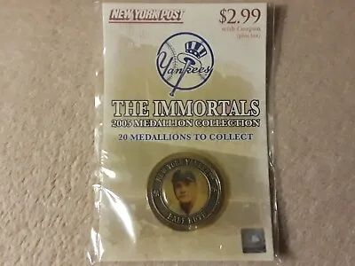 Babe Ruth HOF 2005 The Immortals Medallion Collection New York Yankees New • $13.99