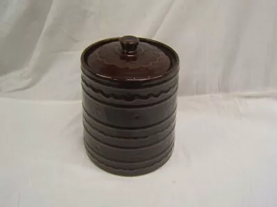 Vintage Marcrest Brown Daisy Dot Oven Proof Stoneware Bean/ Casserole Pot W Lid  • $27.99