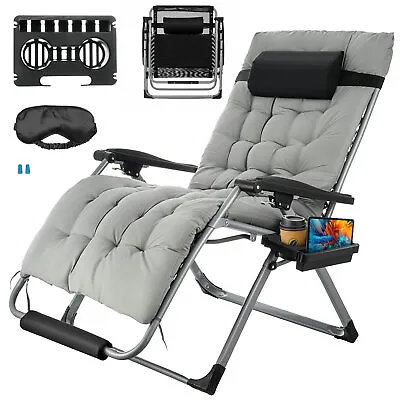 Zero Gravity Chair Folding Recliner Patio Lounge Beach Lawn Pool Chair Outdoor • $85.90