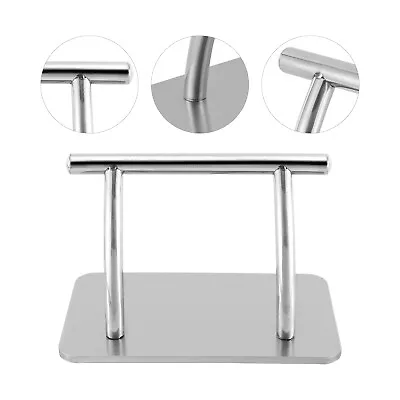 Stainless Footrest Barber Hair Chair Salon Tattoo Beauty Foot Rest Silver • £25.51